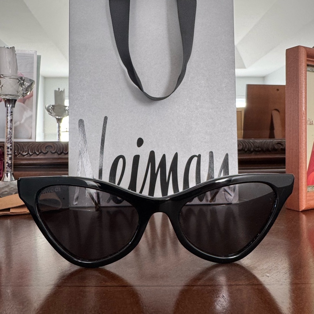 Gucci Black Cat-Eye Sunglasses